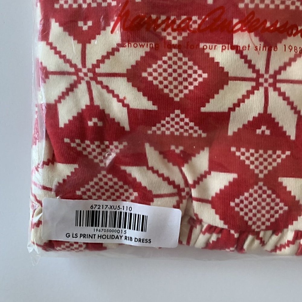 Hanna Andersson Girl Holiday Dress 5T - Picture 6 of 6